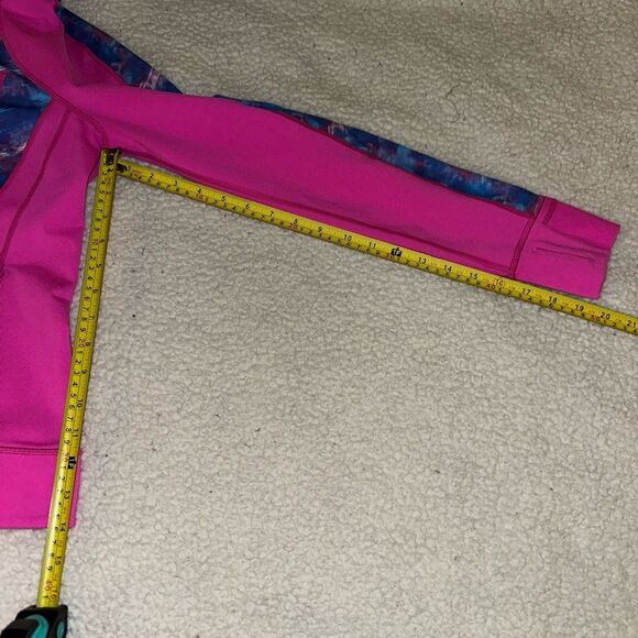 Ivivva Kids Girls Athletic Zipper Track Jacket Bright Pink Purple Gently Worn - Picture 10 of 11